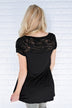My Favorite Lace Top ~ Black