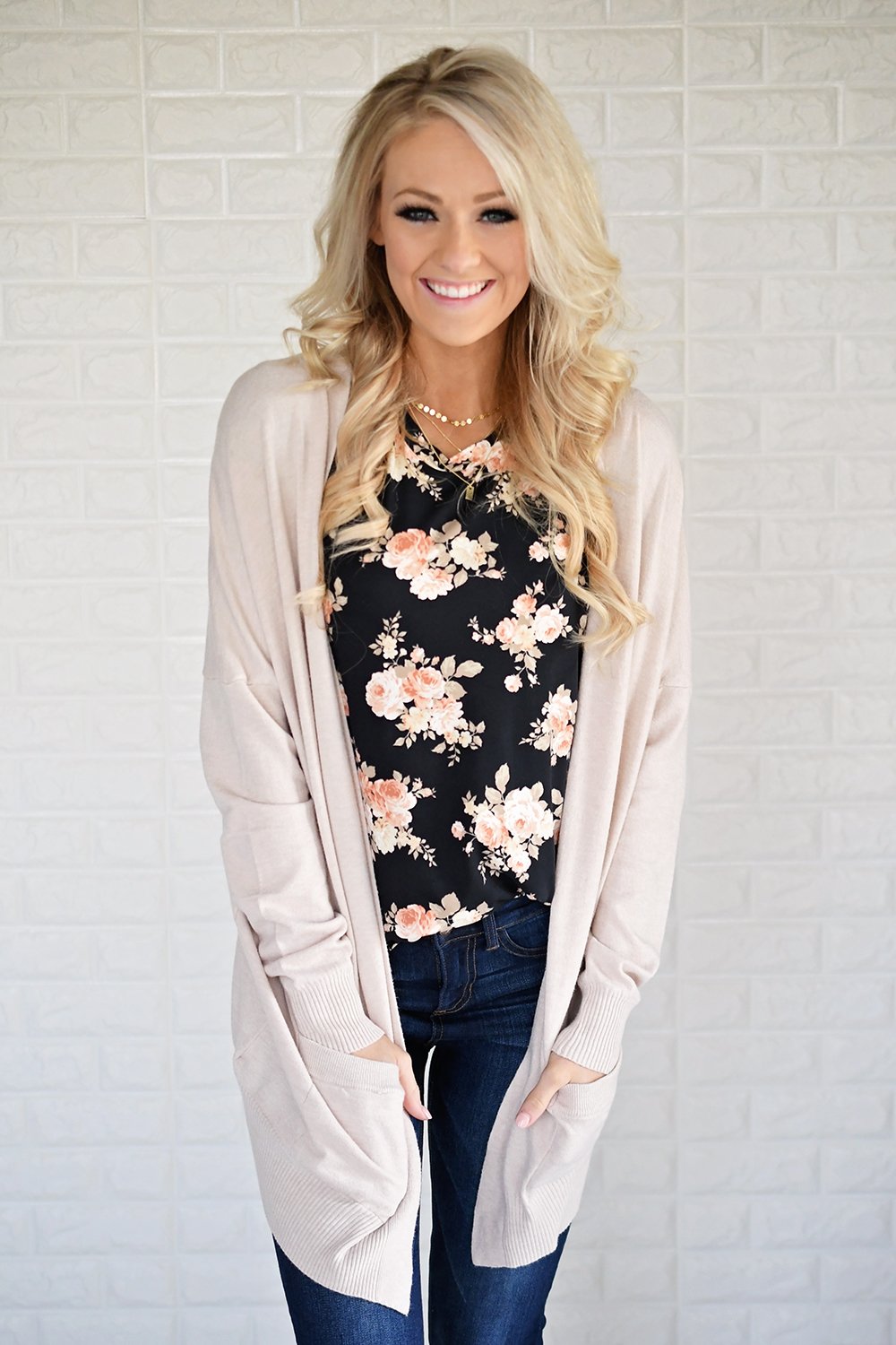 Pulse Ampersand Fall Floral Tee - Black