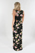 Black Roses Maxi Dress