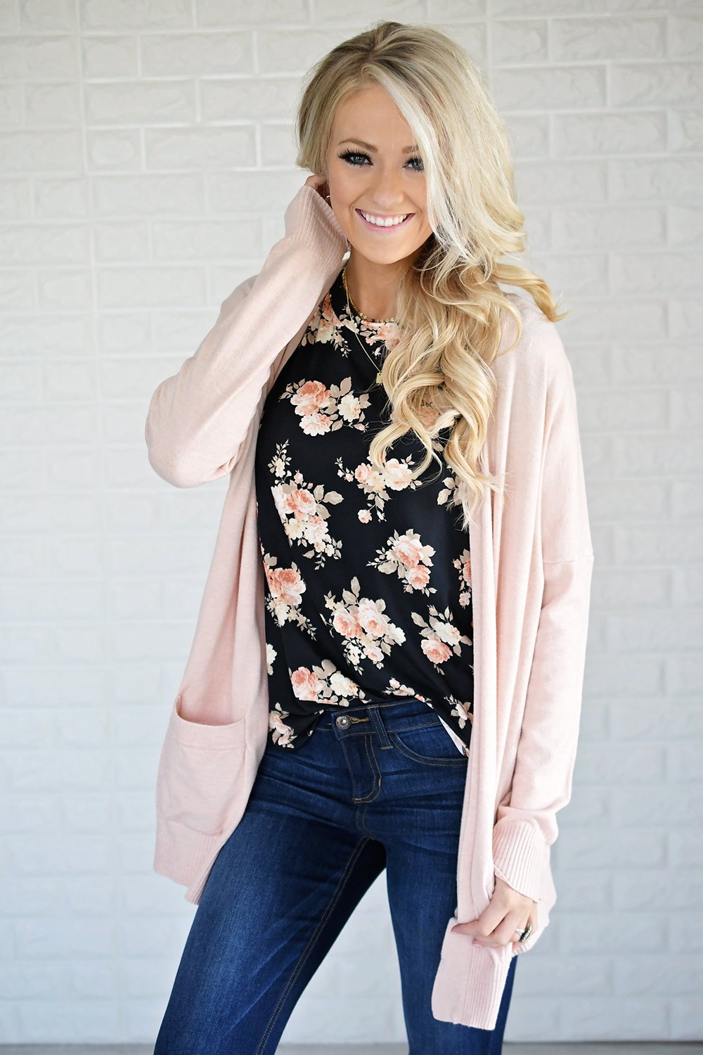 Pulse Ampersand Fall Floral Tee - Black