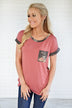 Two Sides of Me Floral Pocket Top