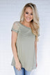 My Favorite Lace Top ~ Light Green