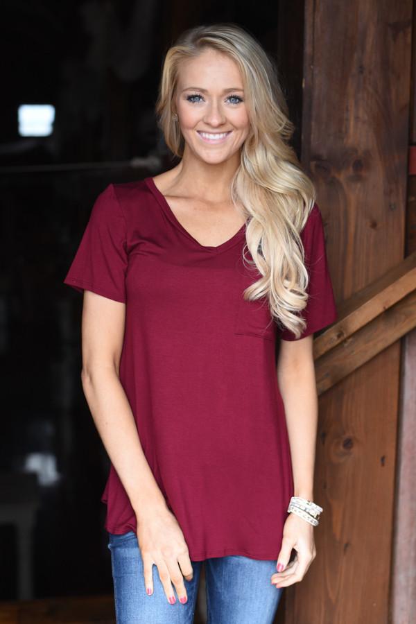 Essential Wine Top ~ Short Sleeve