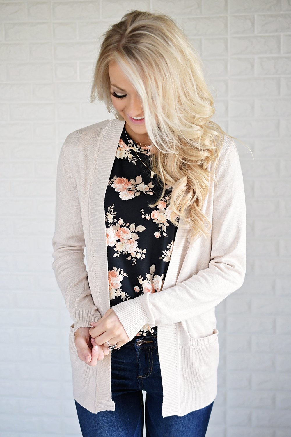 Pulse Ampersand Fall Floral Tee - Black