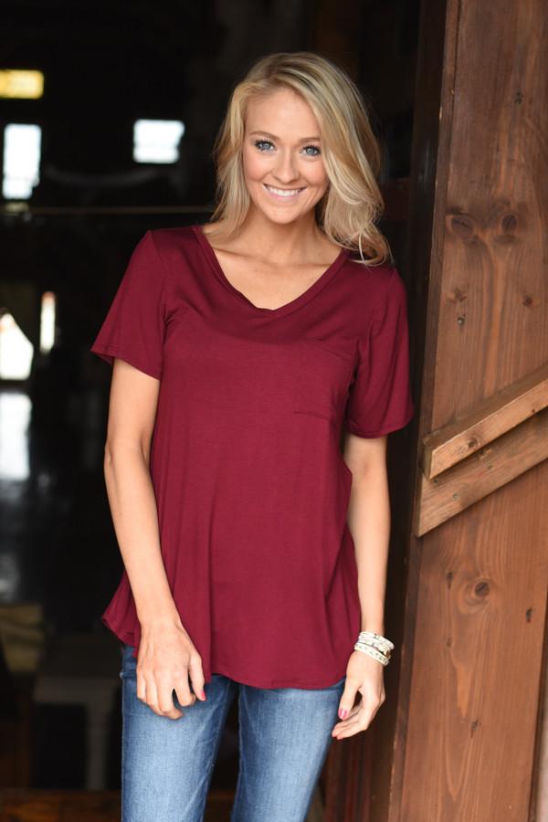 Essential Wine Top ~ Short Sleeve