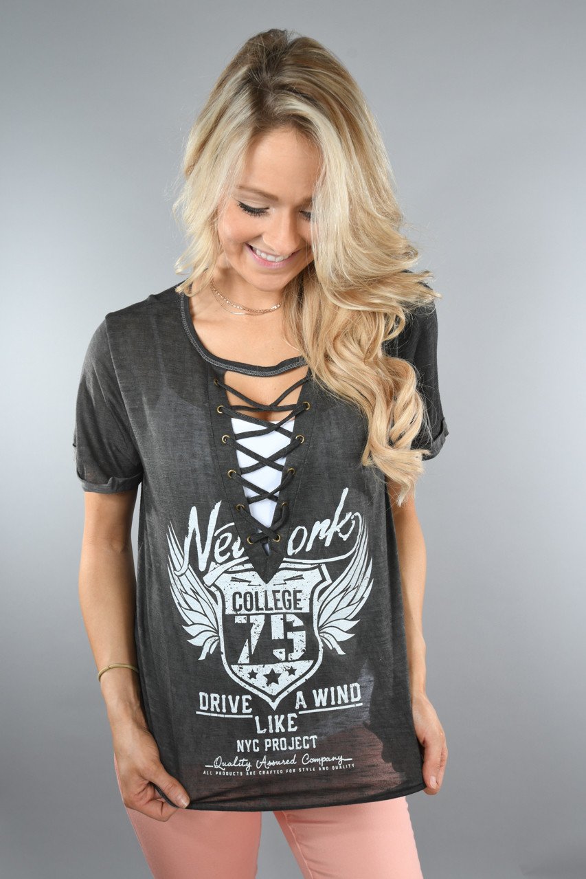 Drive Lace Up Top