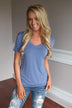 Run the World Pocket Tee ~ Blue