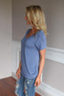 Run the World Pocket Tee ~ Blue