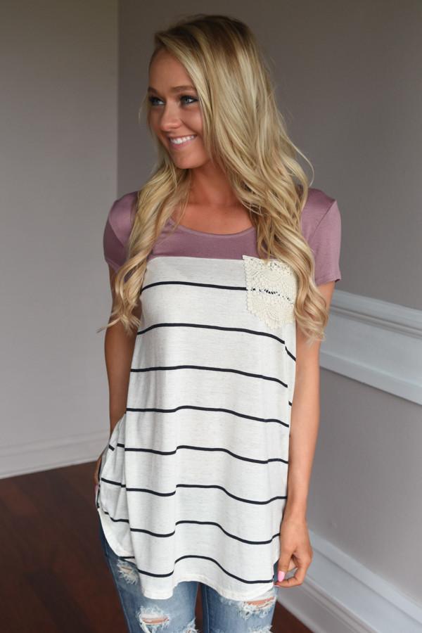 Soft and Sweet Top ~ Mauve
