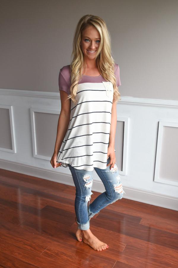 Soft and Sweet Top ~ Mauve