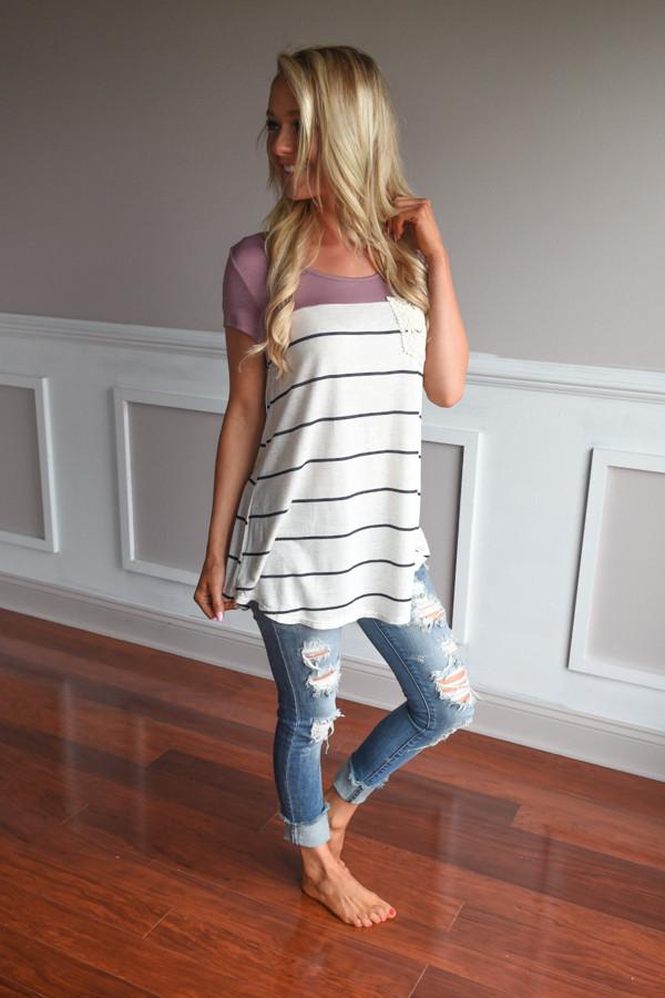Soft and Sweet Top ~ Mauve