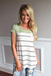 Soft and Sweet Top ~ Light Olive