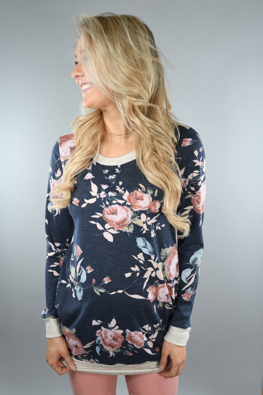 Color Me Floral ~ Navy