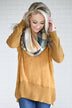 Pine & Camel Plaid Infinity Scarf