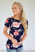 Waiting For a Floral Like You ~ Navy