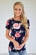 Waiting For a Floral Like You ~ Navy