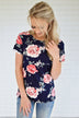 Waiting For a Floral Like You ~ Navy