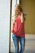 Just My Type Floral Top ~ Red