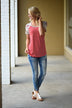Just My Type Floral Top ~ Red
