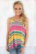 Wander On Tank Top ~ Green & Yellow