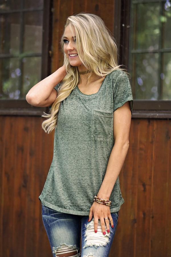 Casual Comfort - Olive Tee