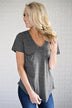 Basic Charcoal Pocket Tee