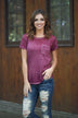 Casual Comfort - Wine Tee