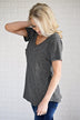 Basic Charcoal Pocket Tee