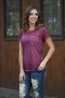 Casual Comfort - Wine Tee