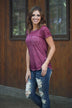 Casual Comfort - Wine Tee