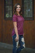 Casual Comfort - Wine Tee