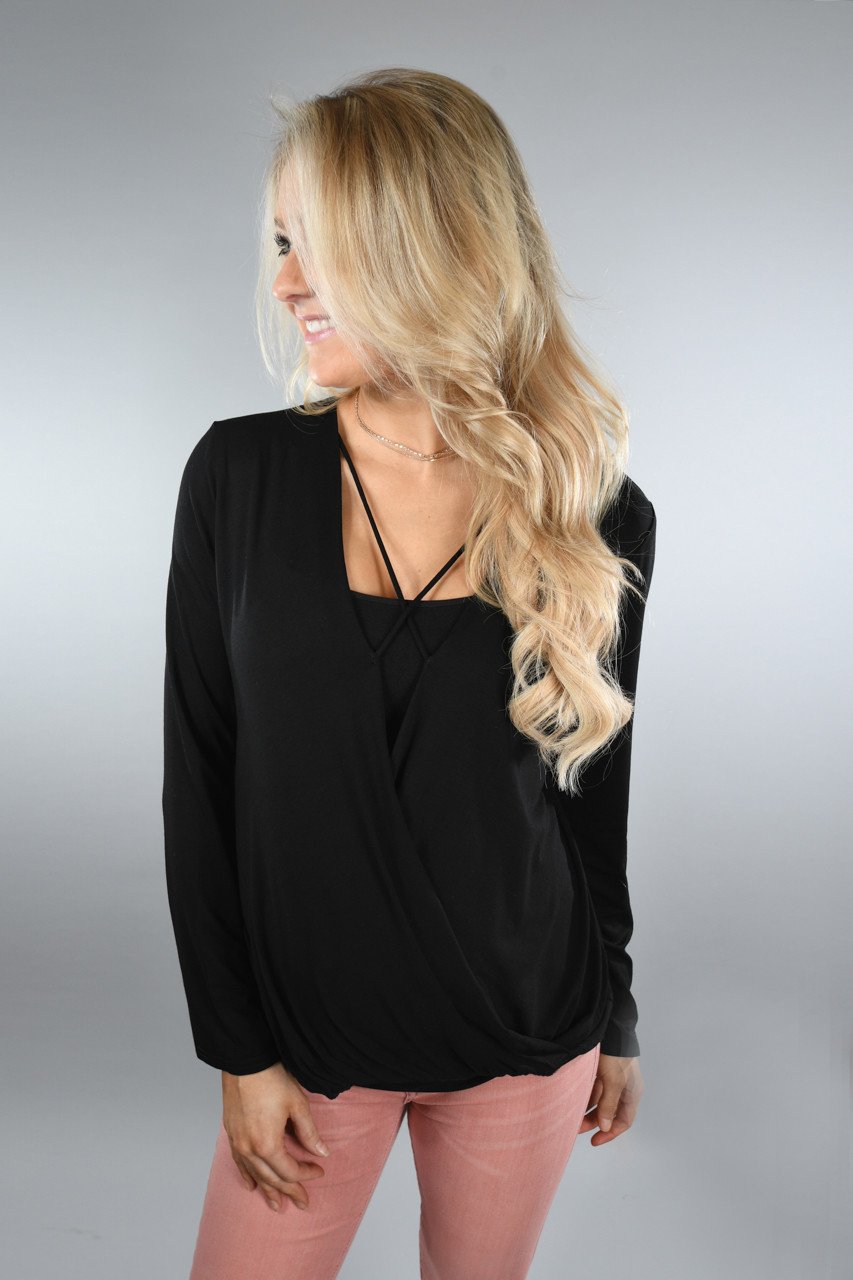 With You On My Mind Top ~ Black
