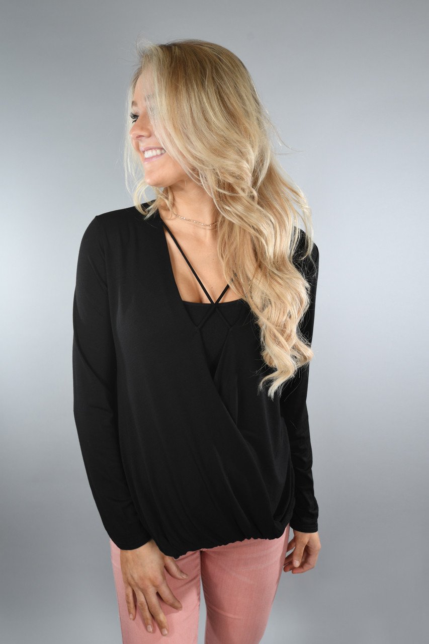 With You On My Mind Top ~ Black