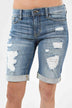 Distressed Bermuda Shorts