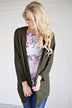 Knit Olive Cardigan
