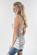Get the Feeling Floral and Stripes Tank Top