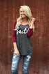 Faith 3/4 Sleeve Top