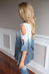 Two Tone Ombre Top ~ Blue