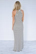 Draw the Line Striped Maxi Dress