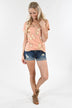 Little Floral Loves Top ~ Apricot