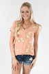 Little Floral Loves Top ~ Apricot