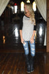 Sparkle in My Eye 3/4 Sleeve Top ~ Black