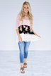 Sweet and Dainty Colorblock Top