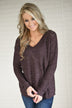 Sweet Love Back Lace Up Top ~ Purple