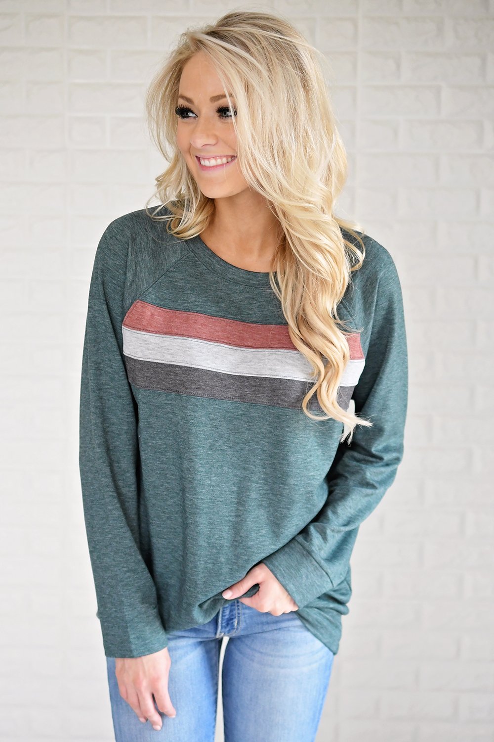 Stripes by the Fireside ~ Deep Teal
