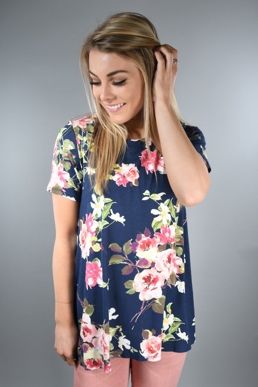 Here Comes the Fun Short Sleeve ~ Navy
