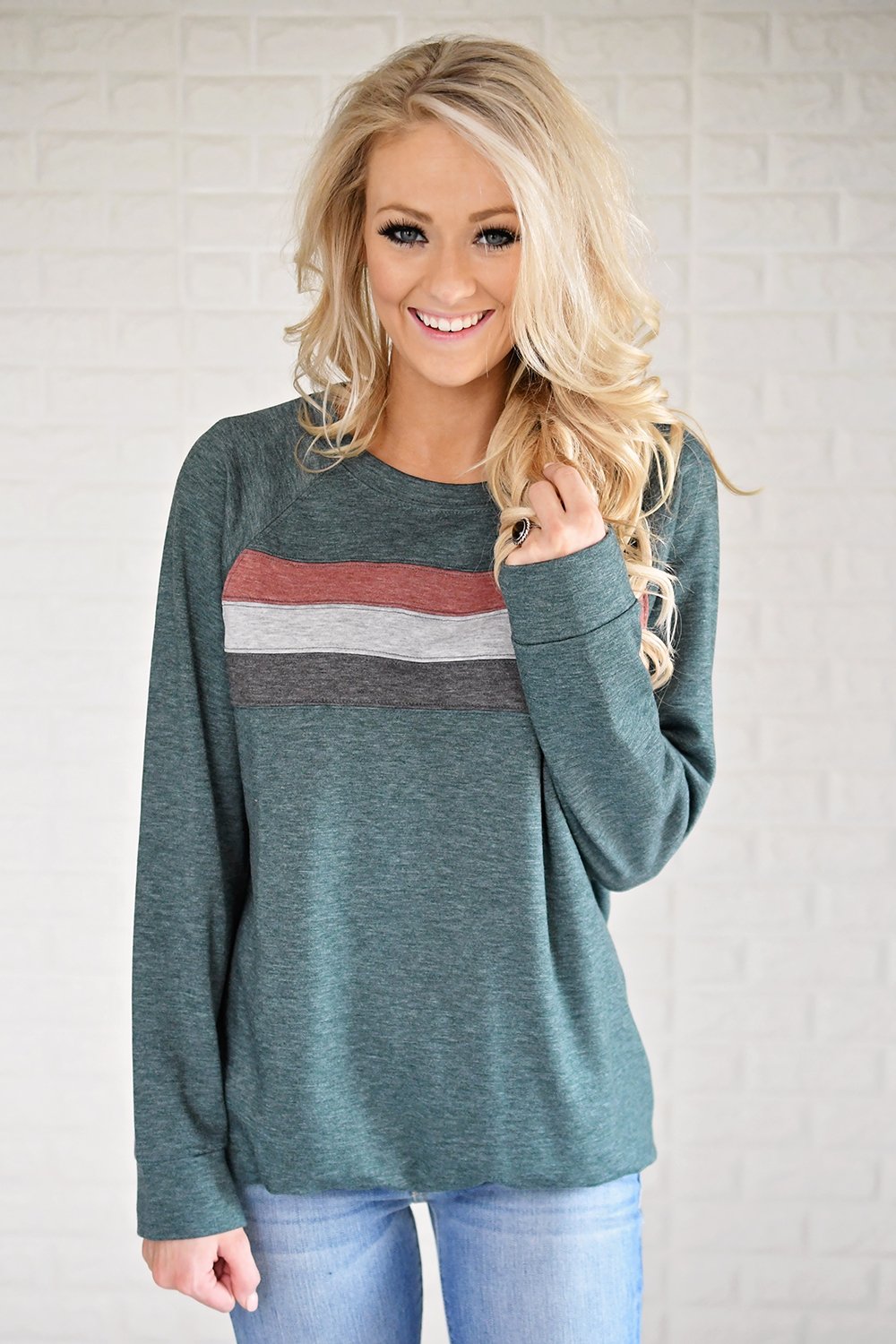 Stripes by the Fireside ~ Deep Teal