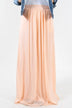 Peach Maxi Skirt