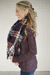 Sweet Love Back Lace Up Top ~ Purple