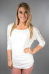 America's Sweetheart Lace Top ~ Ivory